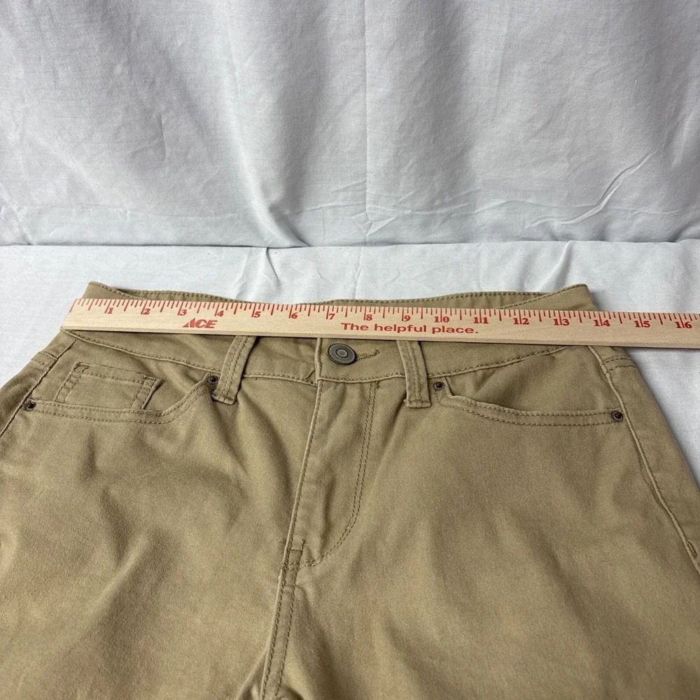 No Boundaries Jeans Women/Junior Size 7 Tan Mid-Rise Bootcut 5 Pocket 28x30